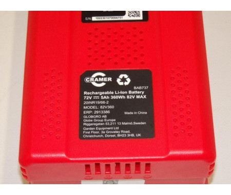 CRAMER Baterie 82V360 82V 5Ah
