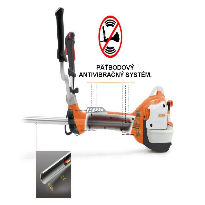 Motorový krovinorez s anitivibračnou rukoväťou RURIS RR460C