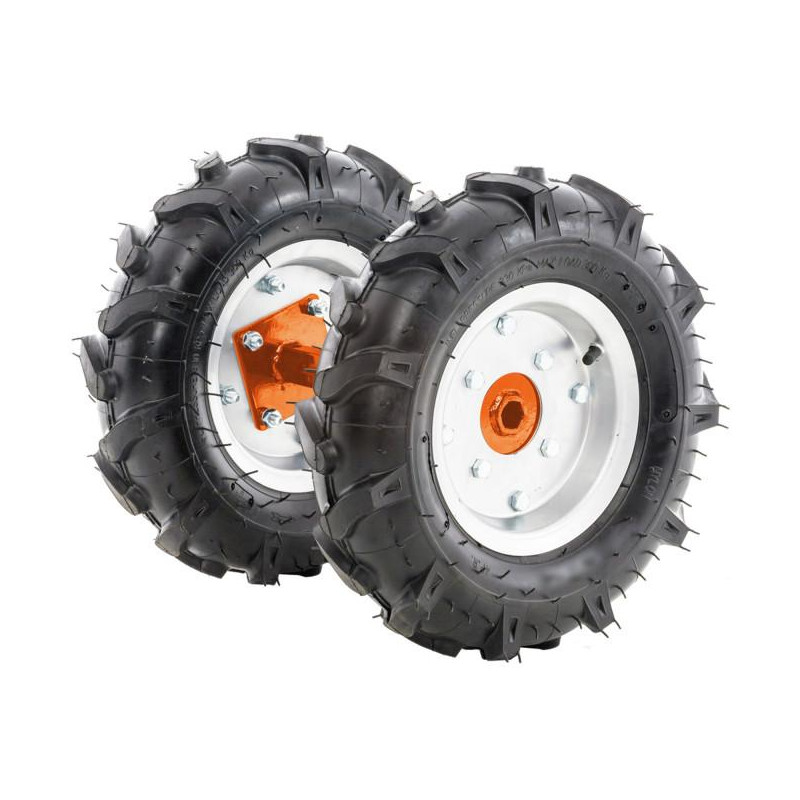 Nafukovacie kolesá 400x10 TS103 s poloosami PÁR