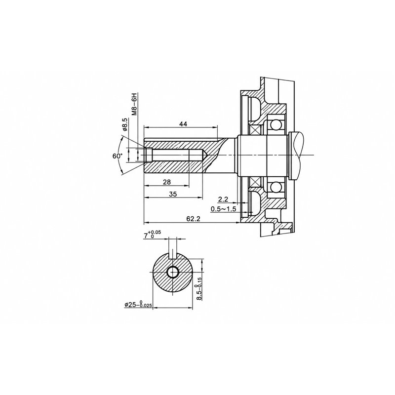 MOTOR LONCIN G270F-A 270cc | hriadeľ 25 × 60 mm