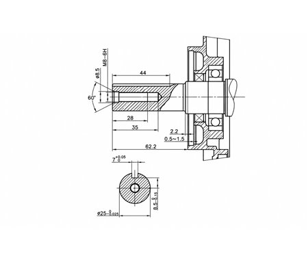 MOTOR LONCIN G270F-A 270cc | hriadeľ 25 × 60 mm