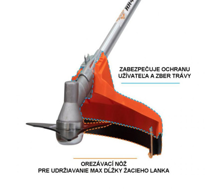 Motorový krovinorez s antivibračnou rukoväťou RURIS RR400C