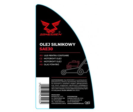 Motorový olej ZONGSHEN SAE 30 0,6L