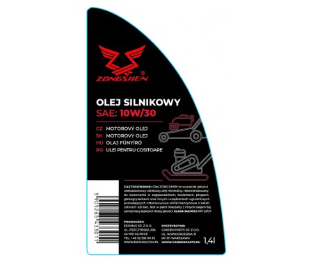 Motorový olej ZONGSHEN 10W30 SJ/CF 1,4L
