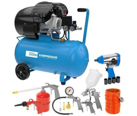Kompresor 2200 W 10 bar 50 litrov 405/10/50 15-SET, 15-dielna sada
