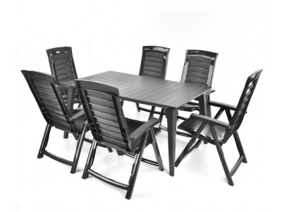 Set záhradného nábytku - HECHT JARDIN GRAPHITE 6