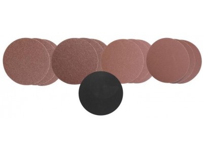 Brúsny papier s adaptérom 150 mm K60, K80, K120, K240, 13-dielna sada