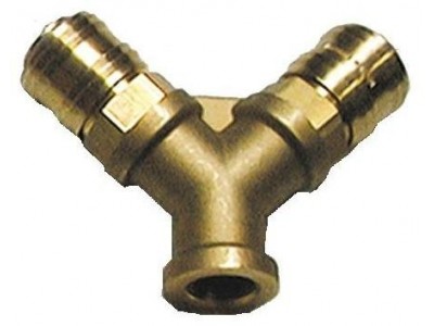 Rozdeľovač dvojitý 3/8" IG SB