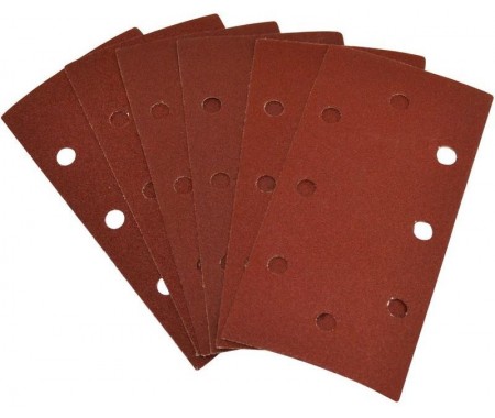 Brúsny papier pre vibračnú brúsku 93x187 mm, 2x K100, 2x K120, 2x K180