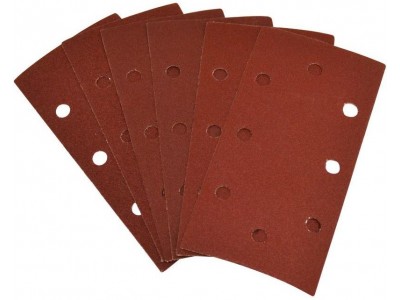 Brúsny papier pre vibračnú brúsku 93x187 mm, 2x K60, 2x K80, 2x K100