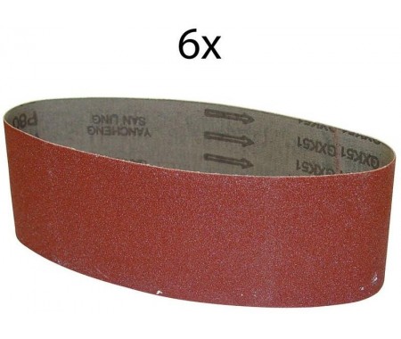 Brúsny pás 533x76 mm K80, 6 ks