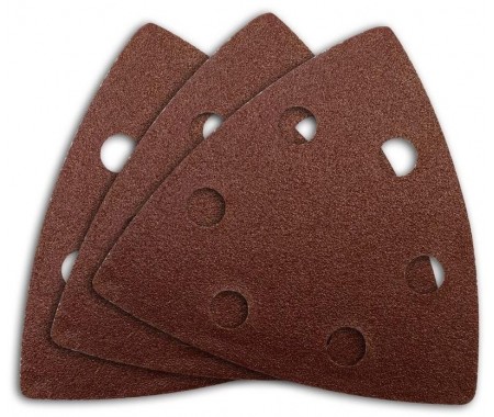 Brúsny papier delta 93x93 mm, 2x K60, 2x K80, 2x K100