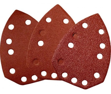 Brúsny papier delta 137x96 mm, 2x K60, 2x K120, 2x K180