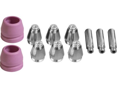 Trysky a elektródy pre plazmovú rezačku, 11-dielna sada