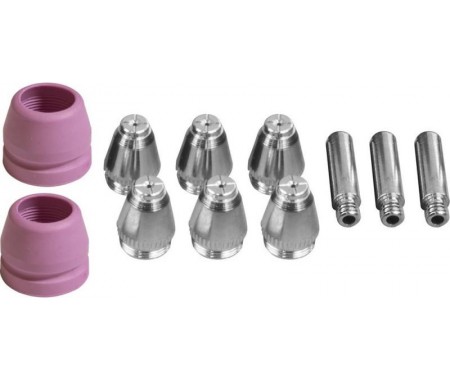 Trysky a elektródy pre plazmovú rezačku, 11-dielna sada