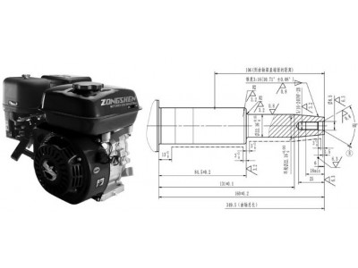 MOTOR ZONGSHEN GB420 420cc 13,0 | kužeľový hriadeľ