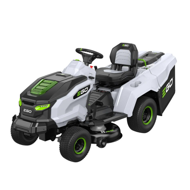 AKU Záhradný traktor 98 cm TR3800E-B so zberným košom-V cene je: traktor, rýchlonabíjačka 1600W, mulčovací klin AMP3800T, 4ks 10