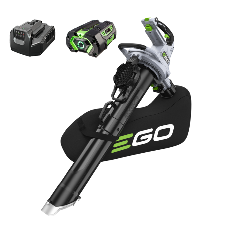 EGO POWER+ LV5000E / LV5004E  aku fukár a vysávač lístia s drvičom (3-v-1)-SADA s batériou a nabíjačkou