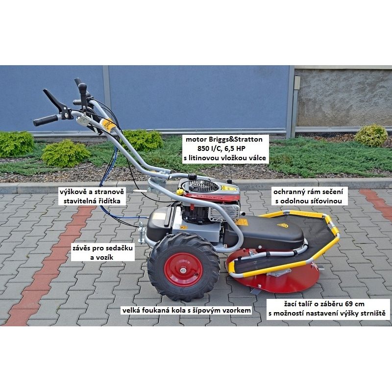 Pohonná jednotka Panter FD2H s bubnovou kosačkou RZS70K