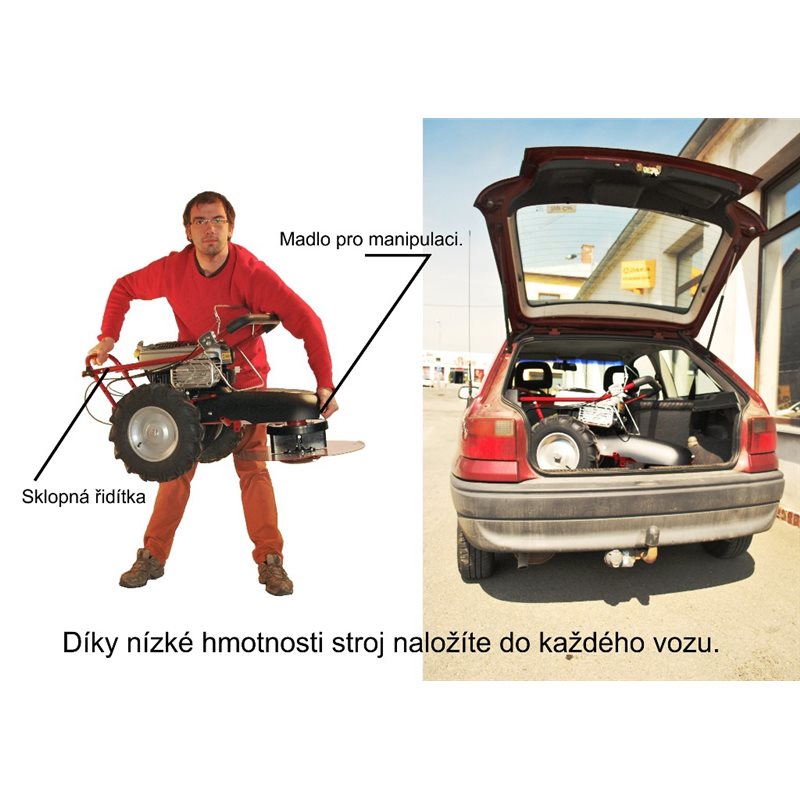 Stavebnicová bubnová kosačka Tekton