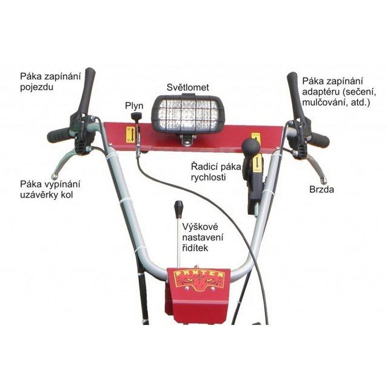 Pohonná jednotka Panter FD3-500 s cepákovým mulčovačom MC100