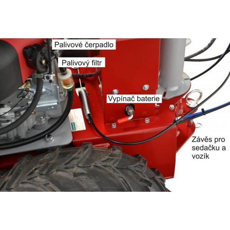 Pohonná jednotka Panter FD3-500 s dvojnožovým mulčovačom M121